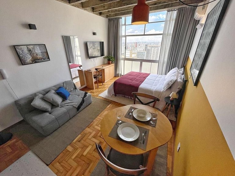 Vista ampla no 27º andar @Copan