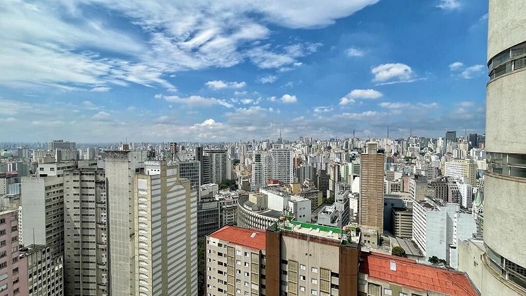 Vista ampla no 27º andar @Copan