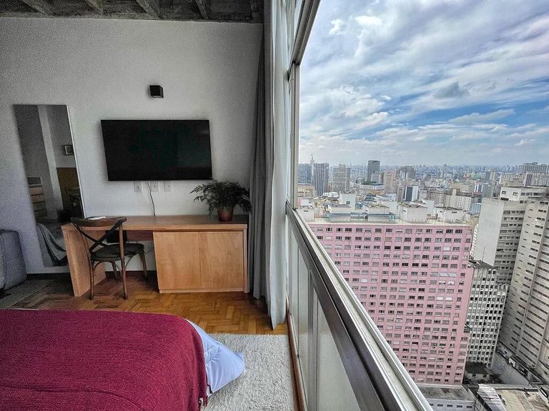 Vista ampla no 27º andar @Copan