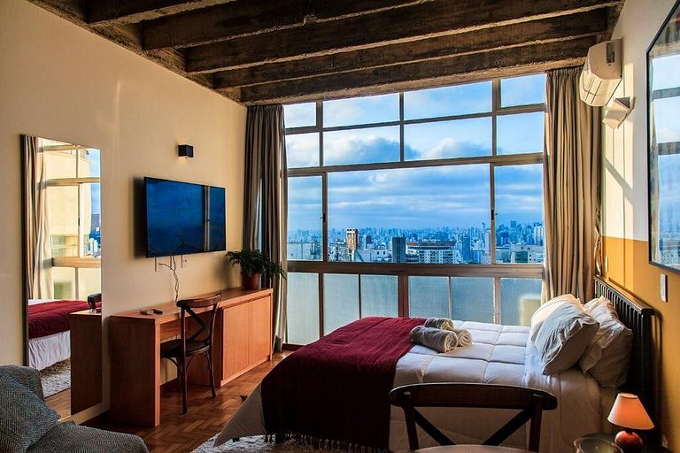 Vista ampla no 27º andar @Copan