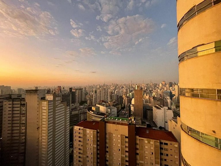 Vista ampla no 27º andar @Copan