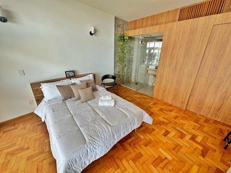 Studio espaçoso com conforto e estilo @Copan c/ Ar