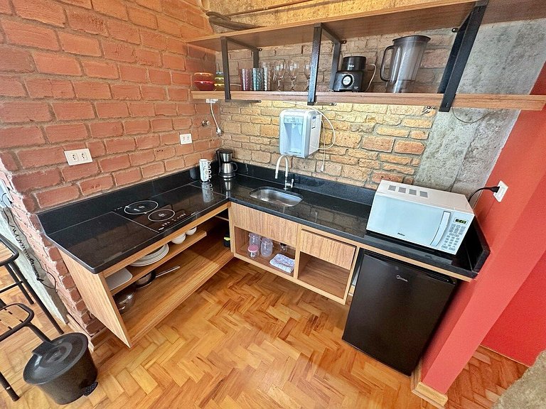 Studio espaçoso com conforto e estilo @Copan c/ Ar