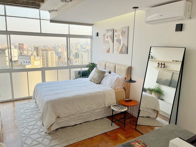 Amanhecer no 27º andar do Copan + Cama Queen