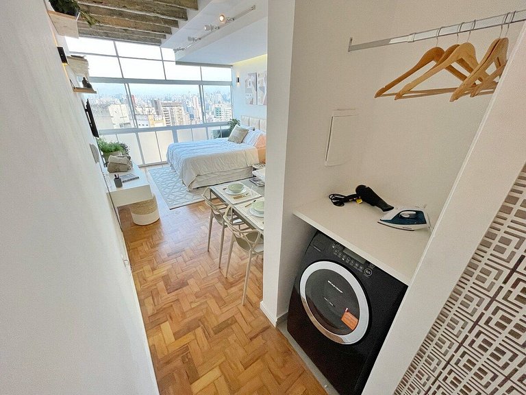 Amanhecer no 27º andar do Copan + Cama Queen