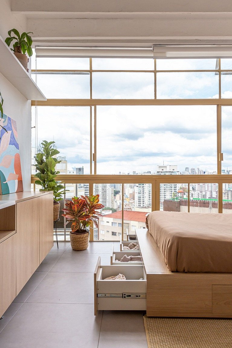 Studio design com vista no Copan