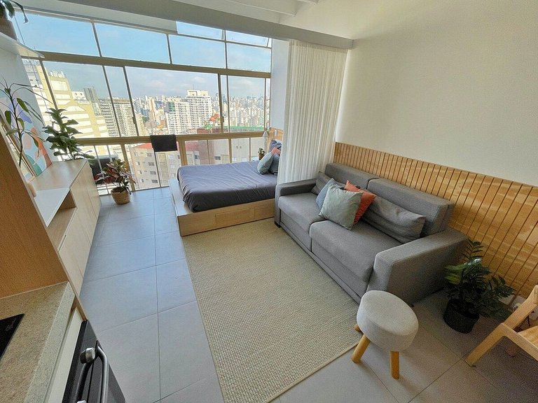 Studio design com vista no Copan