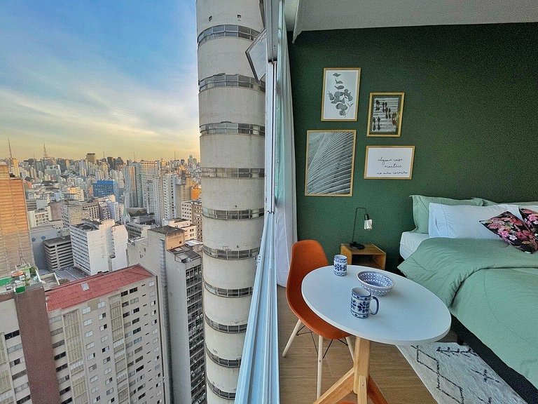 Vista encantadora 27º andar do Copan