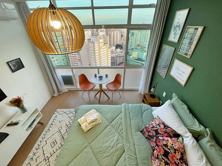 Vista encantadora 27º andar do Copan