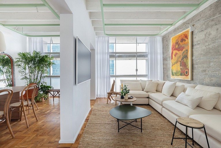 Copan: 100 m2 de conforto, beleza e muita arte