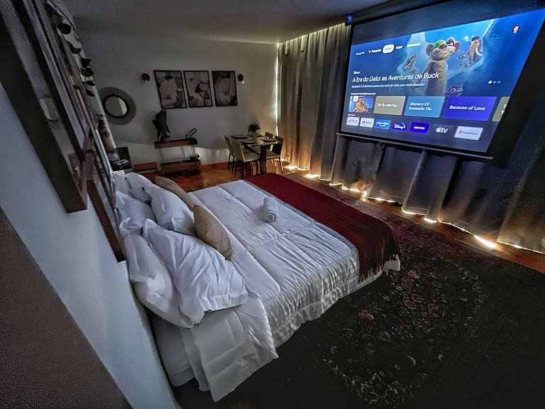 Vista pra serra com telão, banheira e ar @ Copan