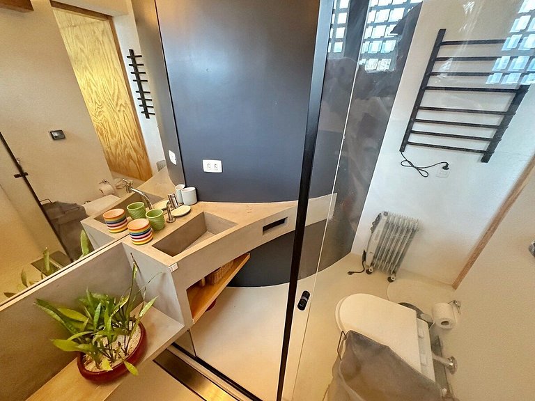 Studio moderno c/ Cobogós @Copan