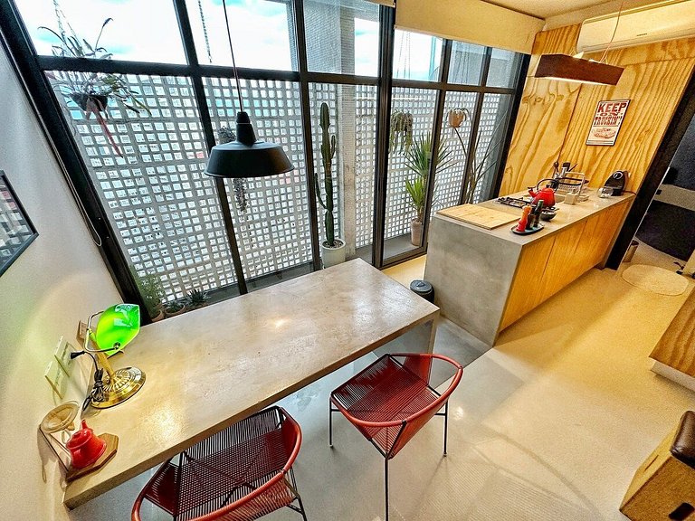 Studio moderno c/ Cobogós @Copan