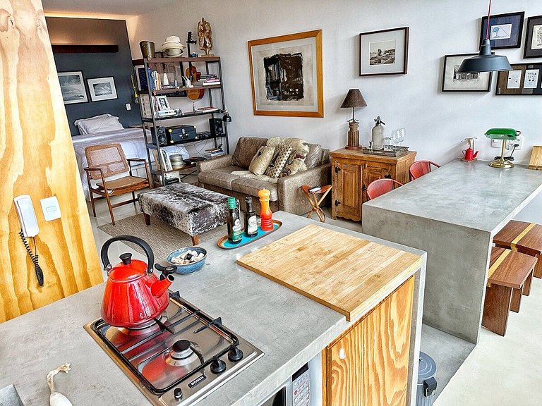 Studio moderno c/ Cobogós @Copan