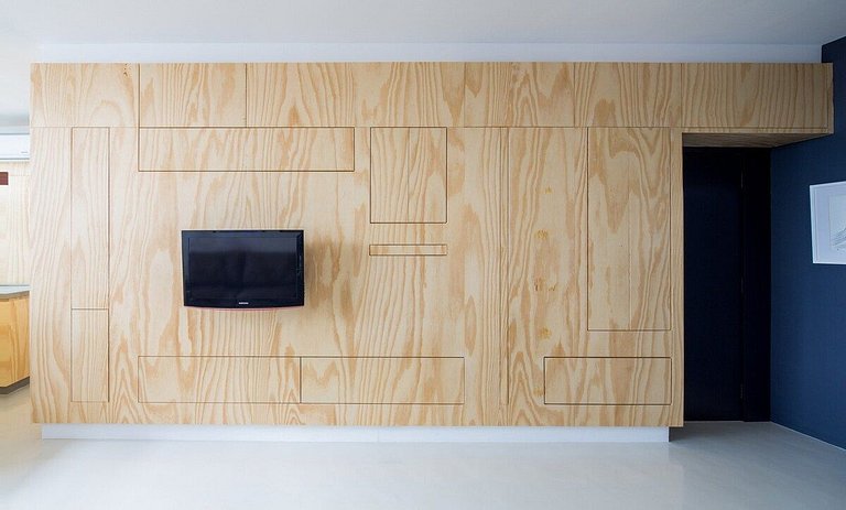 Studio moderno c/ Cobogós @Copan