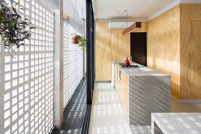 Studio moderno c/ Cobogós @Copan