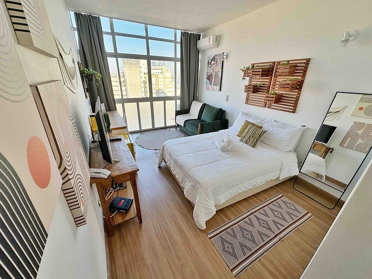 Studio com Vista (23º) @ Copan. Ar condicionado