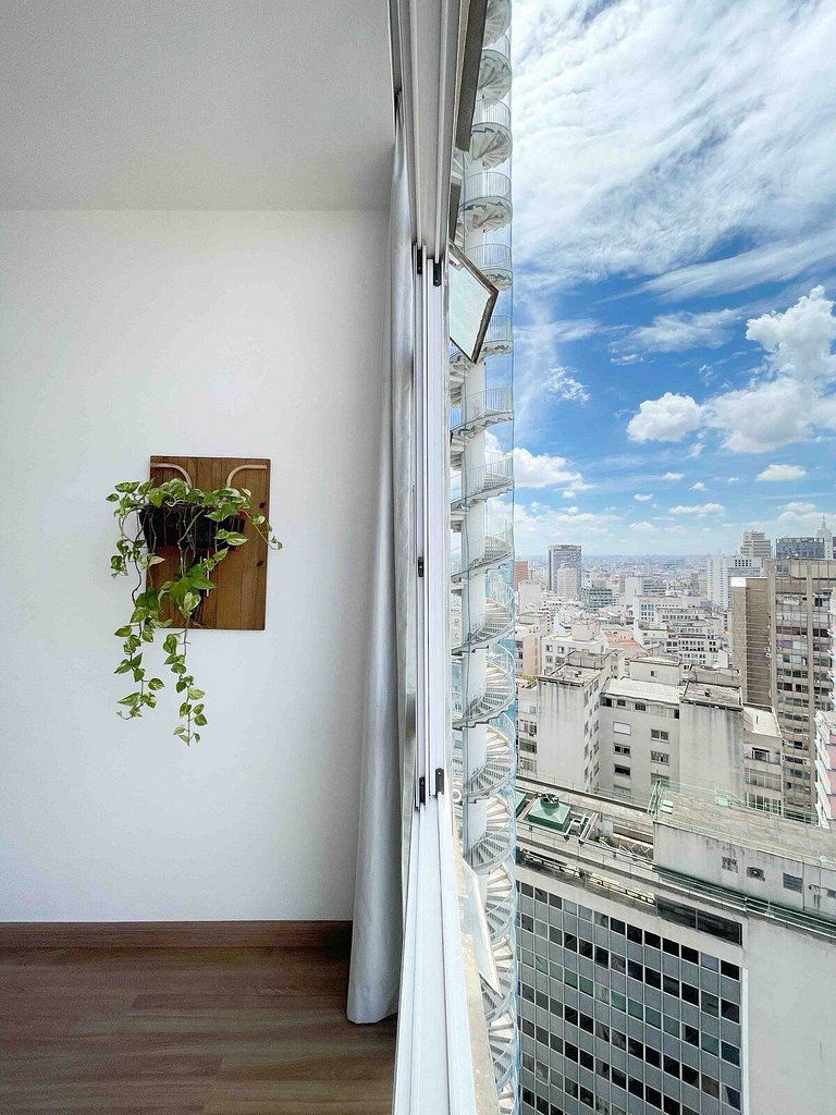 Studio com Vista (23º) @ Copan. Ar condicionado