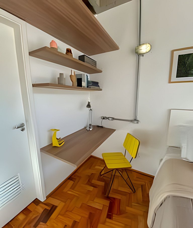 Loft com estilo industrial no Copan - Com ar