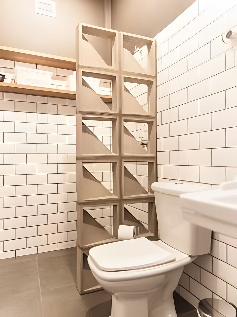 Loft com estilo industrial no Copan - Com ar