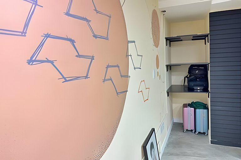 Loft com estilo industrial no Copan - Com ar