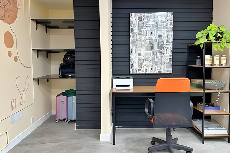 Loft com estilo industrial no Copan - Com ar