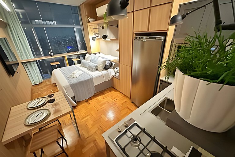 Studio sofisticado no Copan