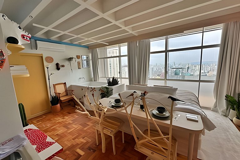 Margens. Por do sol no Copan