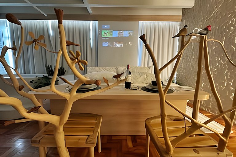 Margens. Por do sol no Copan