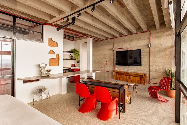 Copan nas alturas. Último andar. Ícone modernista