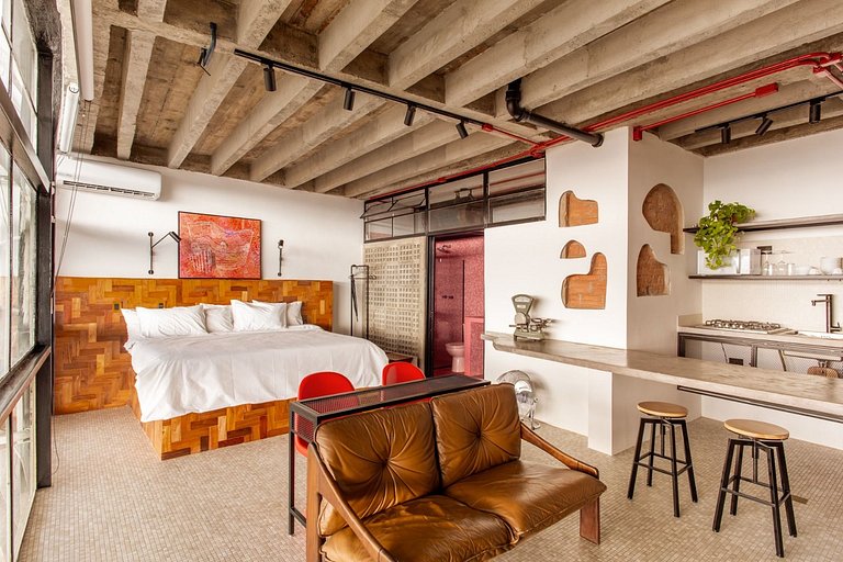 Copan nas alturas. Último andar. Ícone modernista