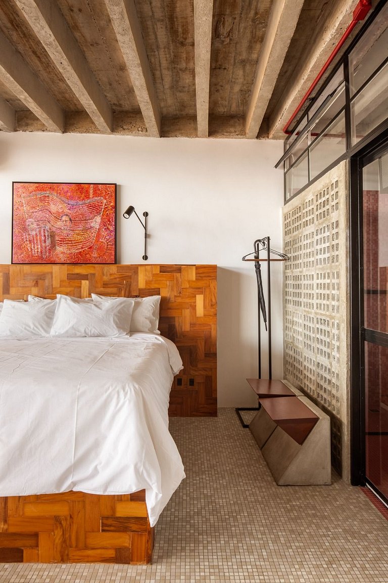 Copan nas alturas. Último andar. Ícone modernista