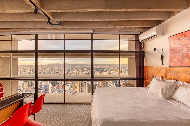 Copan nas alturas. Último andar. Ícone modernista