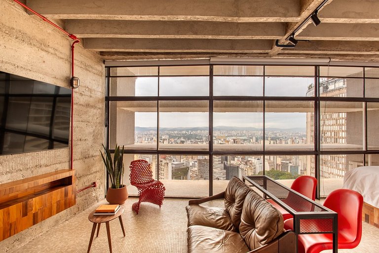 Copan nas alturas. Último andar. Ícone modernista