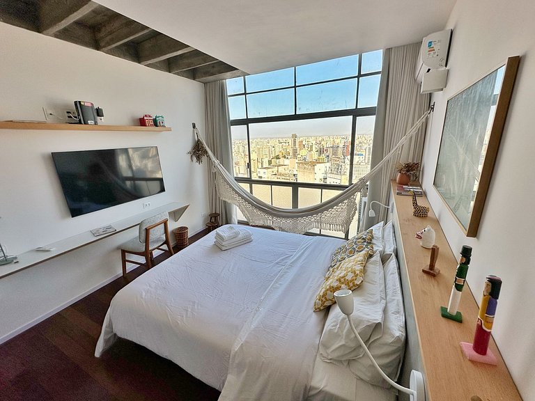 Aconchego no 30° andar do Copan