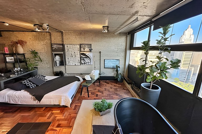 Loft industrial no Mirante do Vale - 28° andar