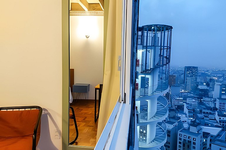 Studio Metrópole no último andar do Copan