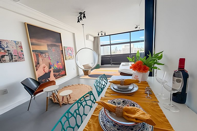 30° andar com vista pro vale e telão - No Edifício Mirante d