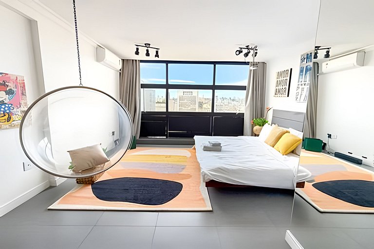 30° andar com vista pro vale e telão - No Edifício Mirante d