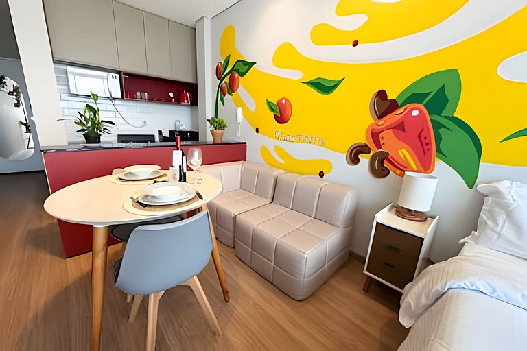 Caju no Copan | Charmoso Studio no 26° andar