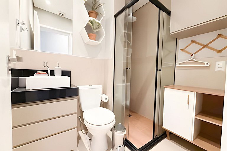 Caju no Copan | Charmoso Studio no 26° andar