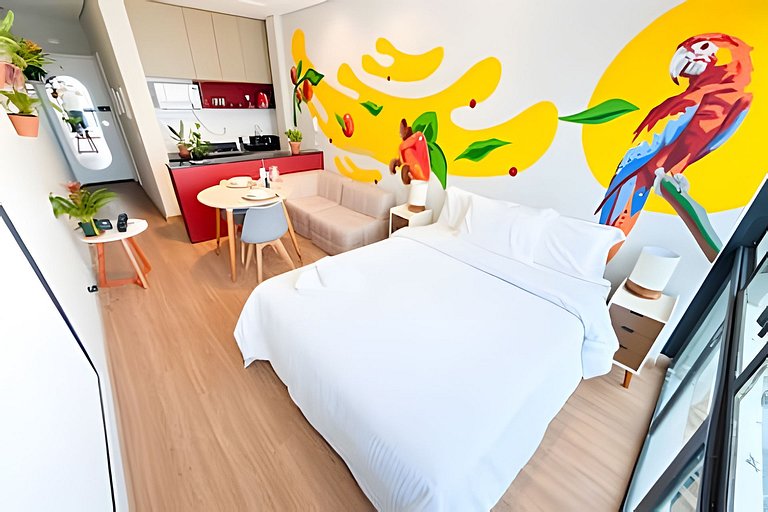 Caju no Copan | Charmoso Studio no 26° andar