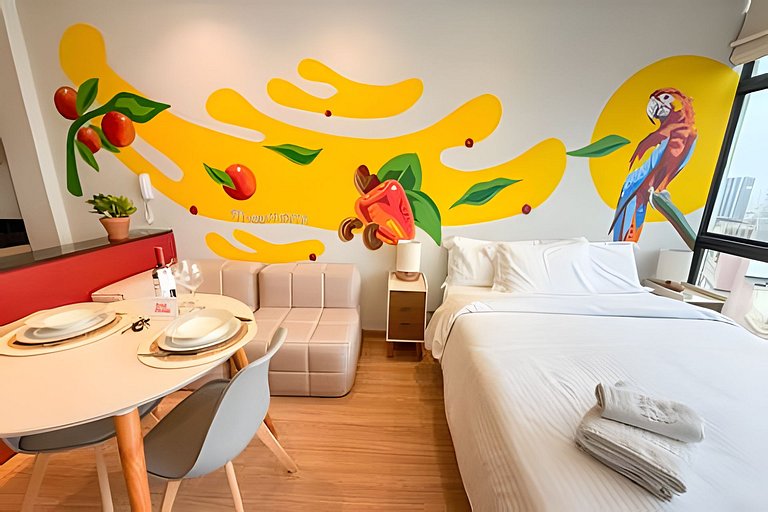 Caju no Copan | Charmoso Studio no 26° andar