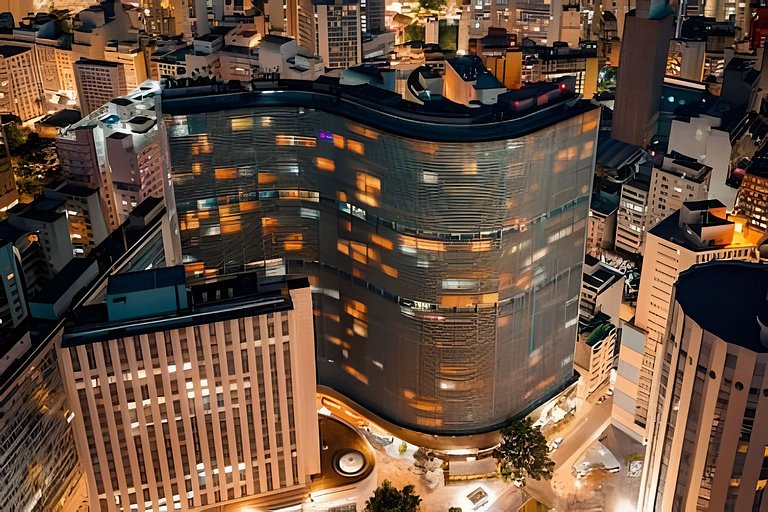 Sol de outono no Copan SP